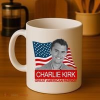 Charlie Kirk Great American Patriot USA Tribute Coffee Mug thumb 4