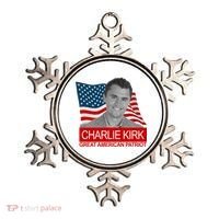 Charlie Kirk Great American Patriot USA Tribute Ornament thumb 0