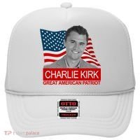 Charlie Kirk Great American Patriot USA Tribute Hat thumb 0