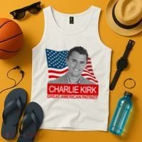 Charlie Kirk Great American Patriot USA Tribute Tank Top thumb 4