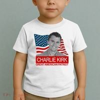 Charlie Kirk Great American Patriot USA Tribute Toddler T-Shirt thumb 2