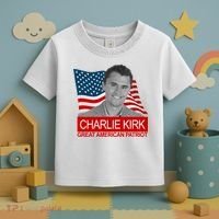 Charlie Kirk Great American Patriot USA Tribute Toddler T-Shirt thumb 3