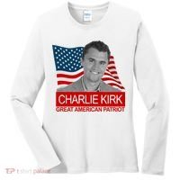 Charlie Kirk Great American Patriot USA Tribute Women's Long Sleeve Shirt thumb 0