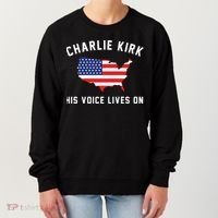 Charlie Kirk His Voice Lives On Women's Sweatshirt thumb 0