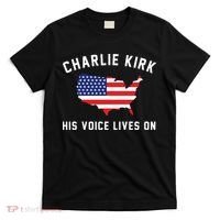 Charlie Kirk His Voice Lives On T-Shirt thumb 0