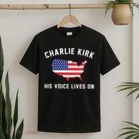 Charlie Kirk His Voice Lives On T-Shirt thumb 2