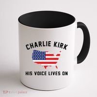 Charlie Kirk His Voice Lives On Coffee Mug thumb 1