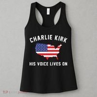 Charlie Kirk His Voice Lives On Women's Tank Top thumb 3