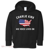 Charlie Kirk His Voice Lives On Toddler Hoodie thumb 0