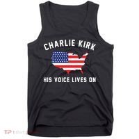 Charlie Kirk His Voice Lives On Tank Top thumb 0