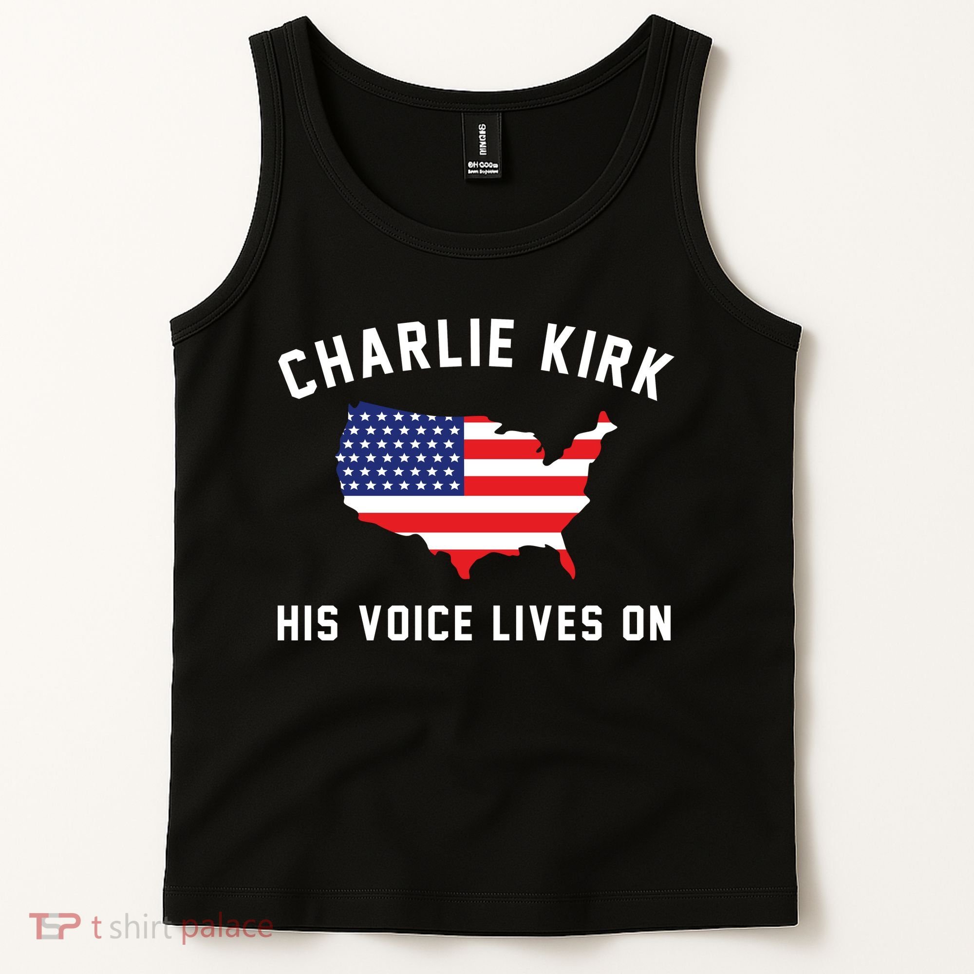 Charlie Kirk His Voice Lives On Tank Top