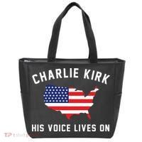 Charlie Kirk His Voice Lives On Tote Bag thumb 0