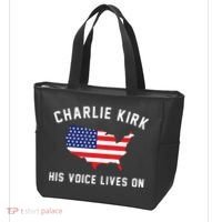 Charlie Kirk His Voice Lives On Tote Bag thumb 3