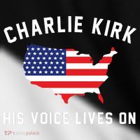 Charlie Kirk His Voice Lives On Toddler Fine Jersey T-Shirt thumb 2