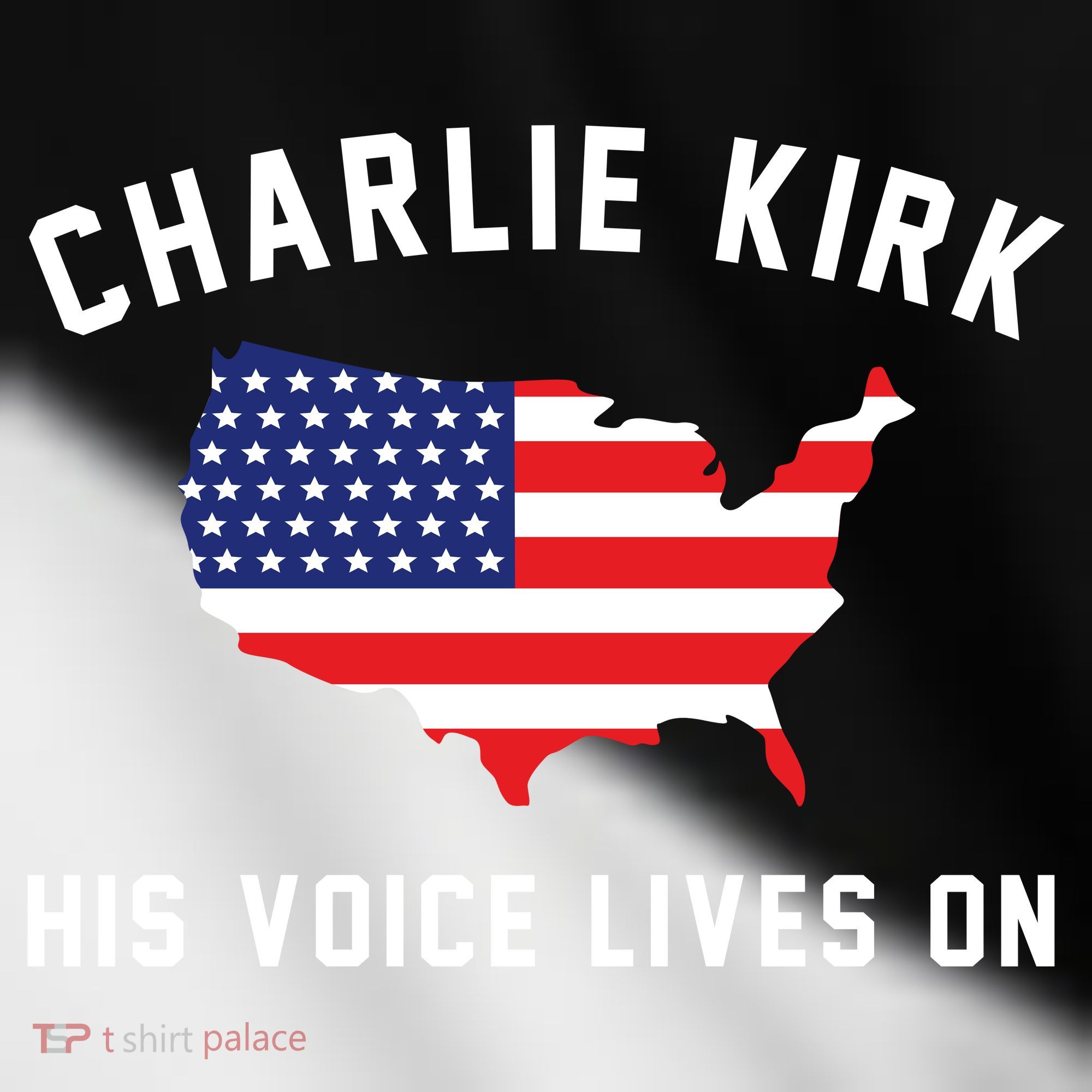 Charlie Kirk His Voice Lives On Toddler Fine Jersey T-Shirt