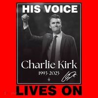 Charlie Kirk His Voice Lives ON Memorial Santa Hat thumb 1