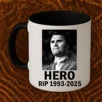 Charlie Kirk Is My Hero RIP 1993-2025 Coffee Mug thumb 2