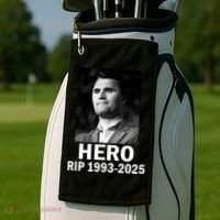 Charlie Kirk Is My Hero RIP 1993-2025 Golf Towel thumb 2