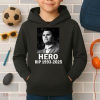 Charlie Kirk Is My Hero RIP 1993-2025 Kids Hoodie thumb 2