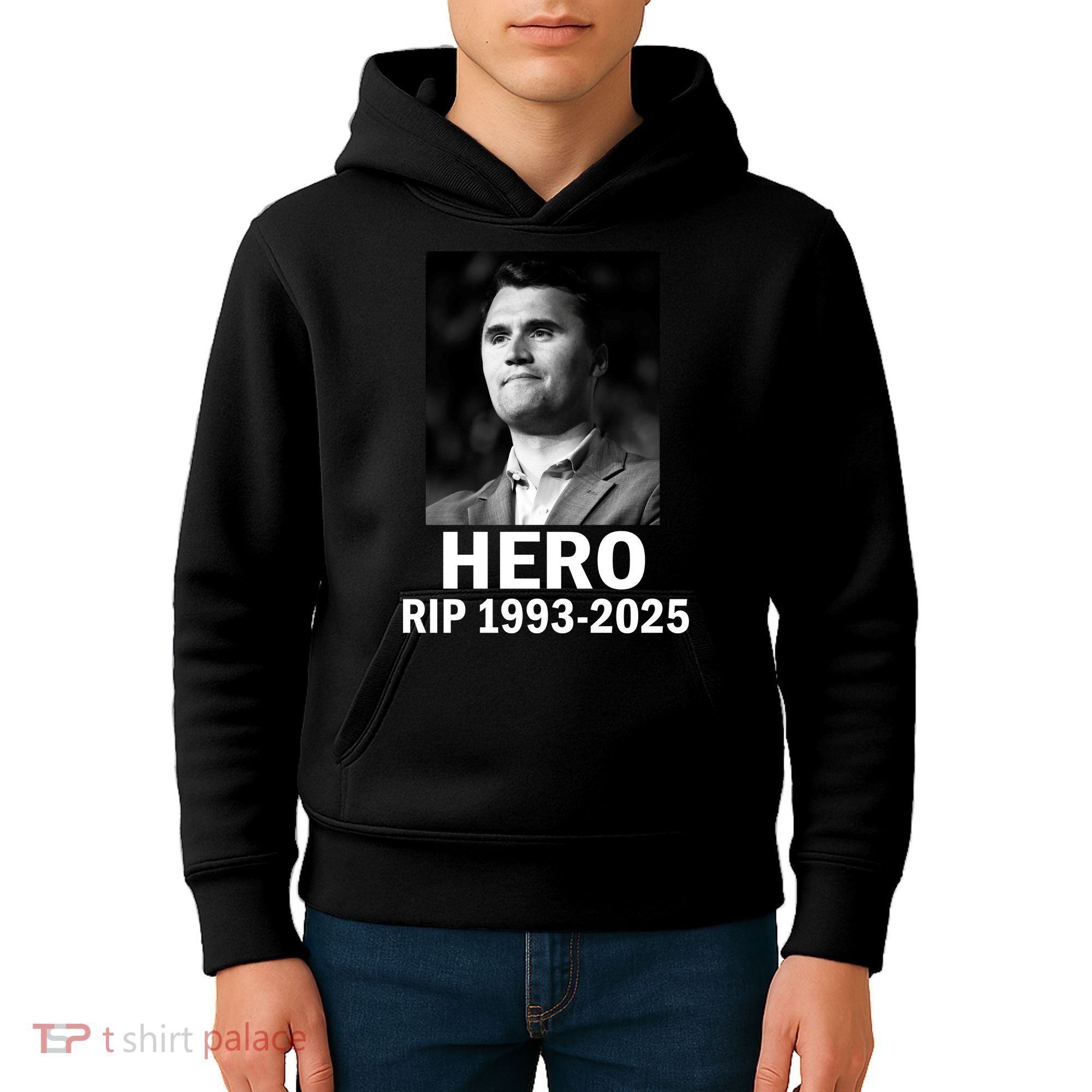 Charlie Kirk Is My Hero RIP 1993-2025 Kids Hoodie