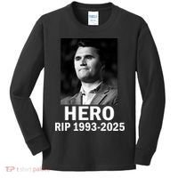 Charlie Kirk Is My Hero RIP 1993-2025 Kids Long Sleeve Shirt thumb 0