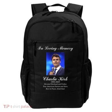 Charlie Kirk In Loving Memory Rest In Peace Backpack