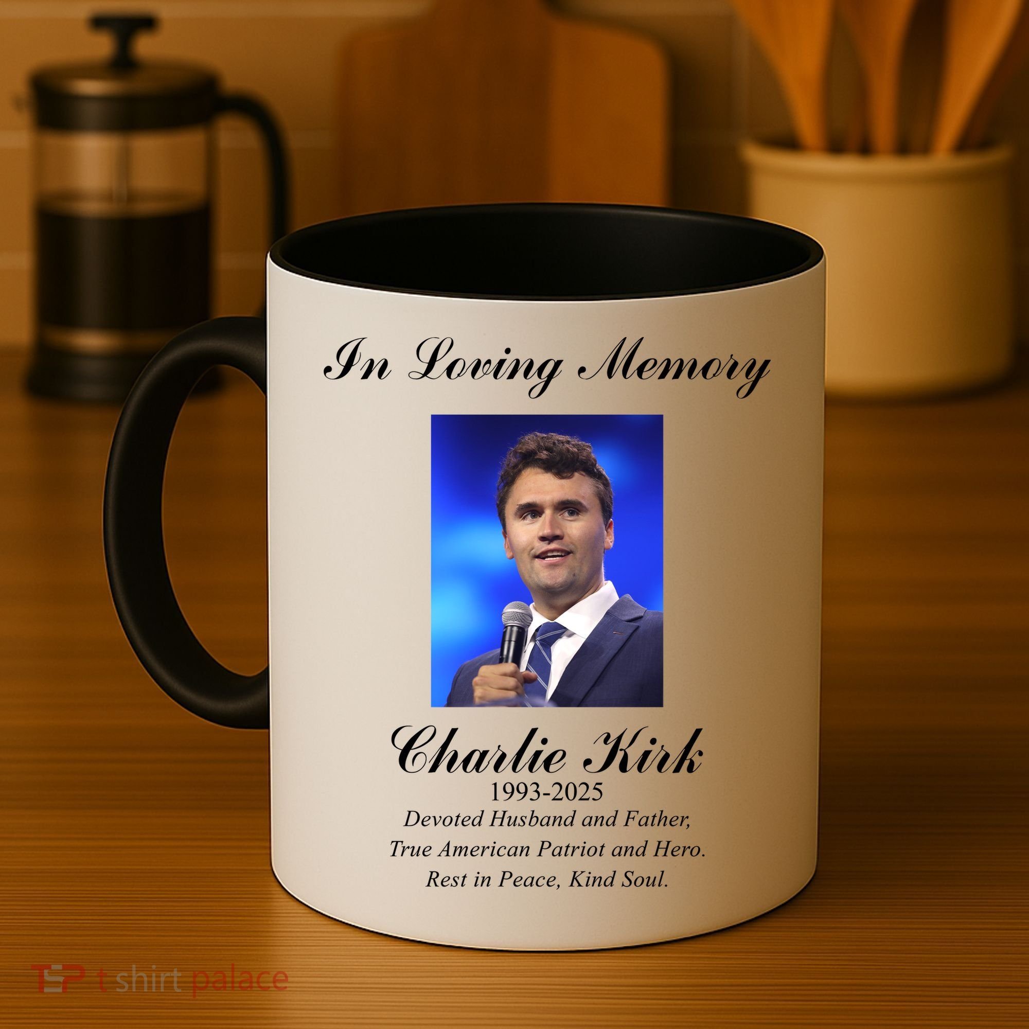 Charlie Kirk In Loving Memory Rest In Peace Coffee Mug