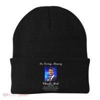 Charlie Kirk In Loving Memory Rest In Peace Beanie thumb 0