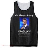Charlie Kirk In Loving Memory Rest In Peace Mesh Reversible Basketball Jersey Tank thumb 0