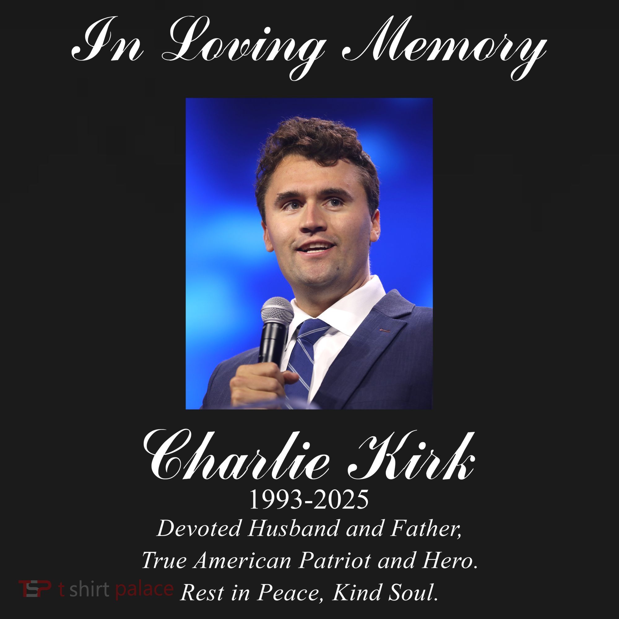 Charlie Kirk In Loving Memory Rest In Peace PosiCharge Competitor Tank
