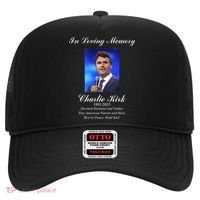 Charlie Kirk In Loving Memory Rest In Peace Hat thumb 0