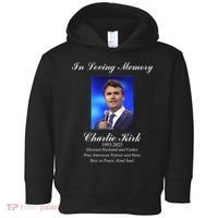 Charlie Kirk In Loving Memory Rest In Peace Toddler Hoodie thumb 0