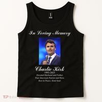 Charlie Kirk In Loving Memory Rest In Peace Tank Top thumb 2