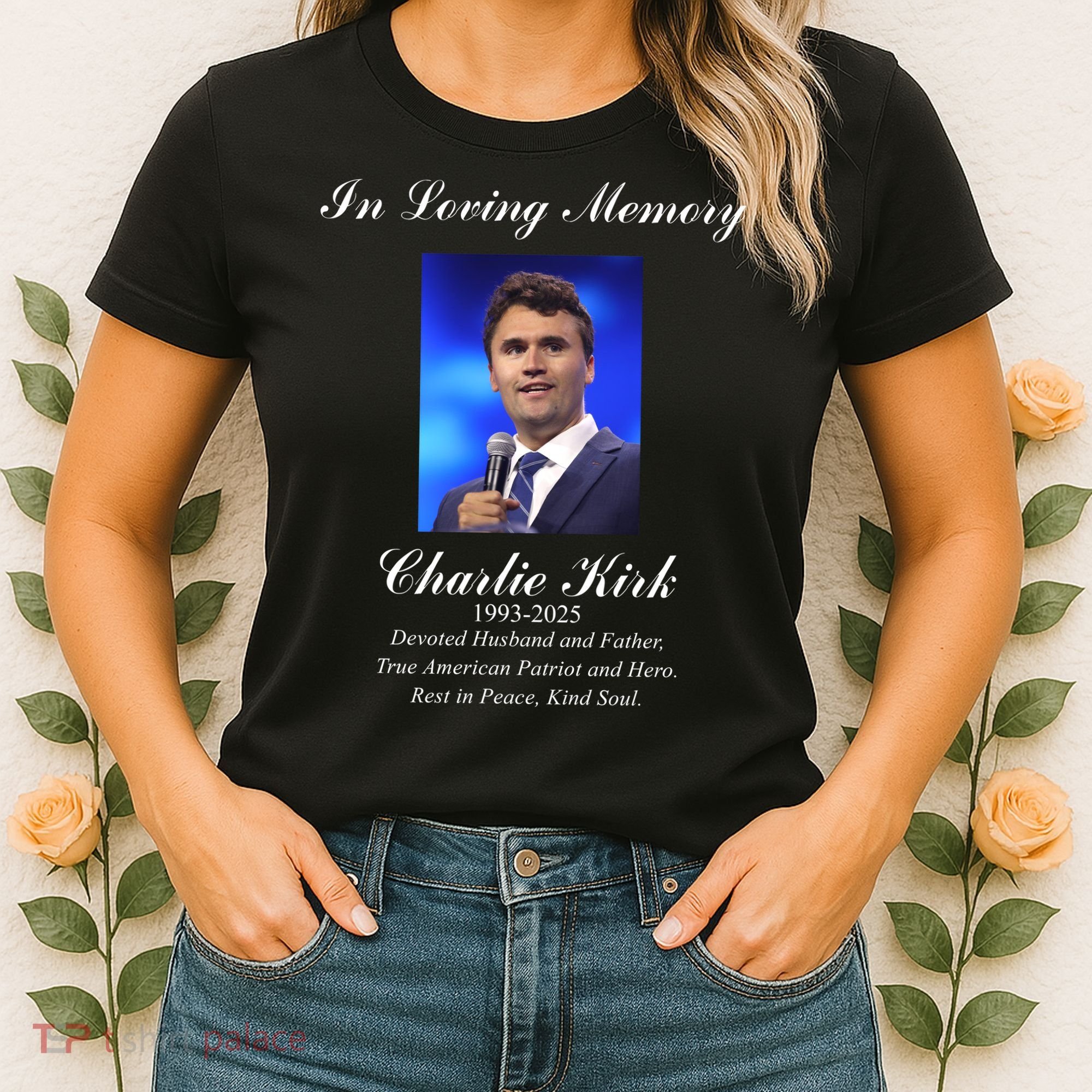Charlie Kirk In Loving Memory Rest In Peace Women's T-Shirt
