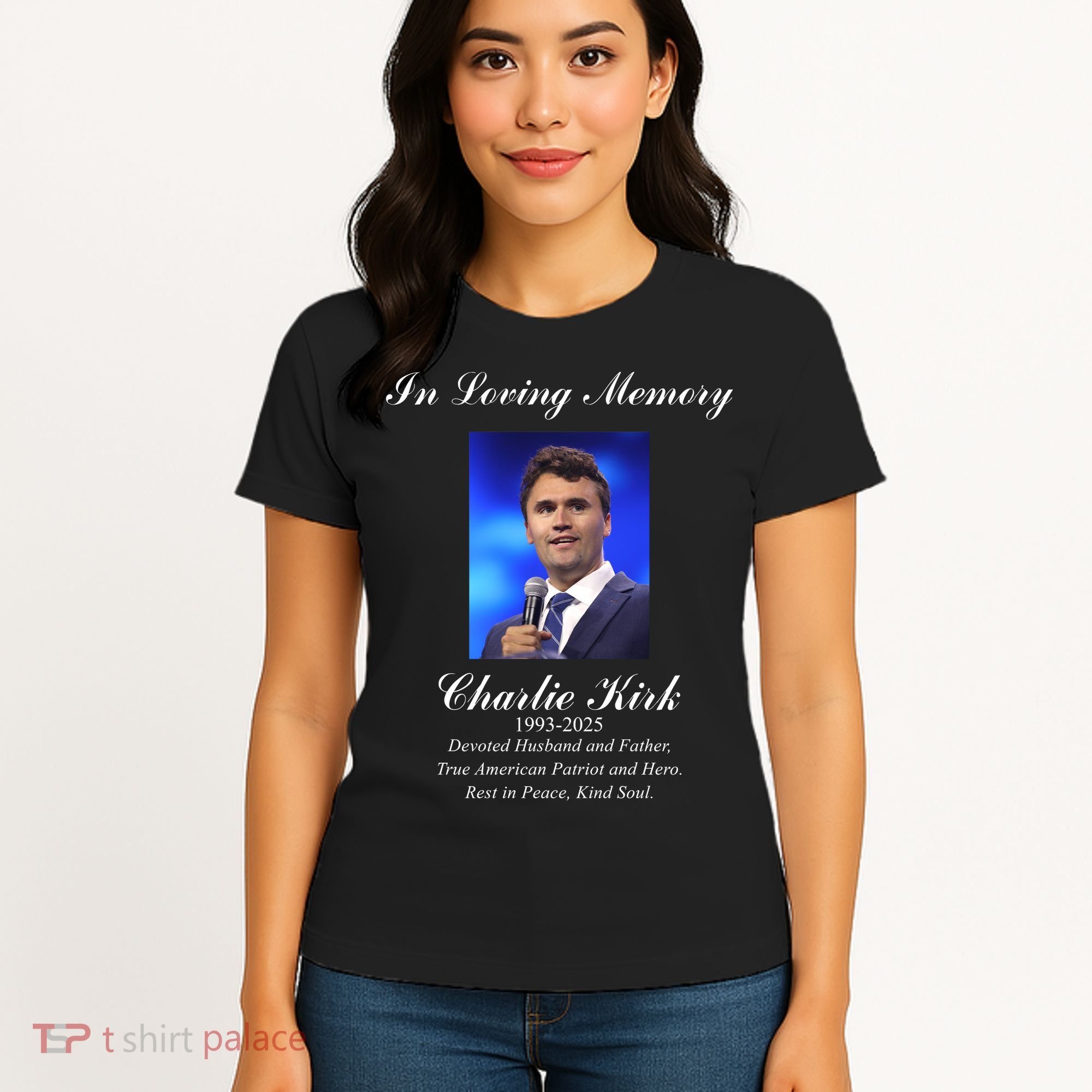 Charlie Kirk In Loving Memory Rest In Peace Women's T-Shirt