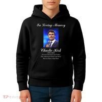 Charlie Kirk In Loving Memory Rest In Peace Kids Hoodie thumb 4