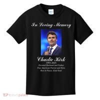Charlie Kirk In Loving Memory Rest In Peace Kids T-Shirt thumb 0