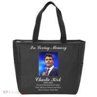 Charlie Kirk In Loving Memory Rest In Peace Tote Bag thumb 0