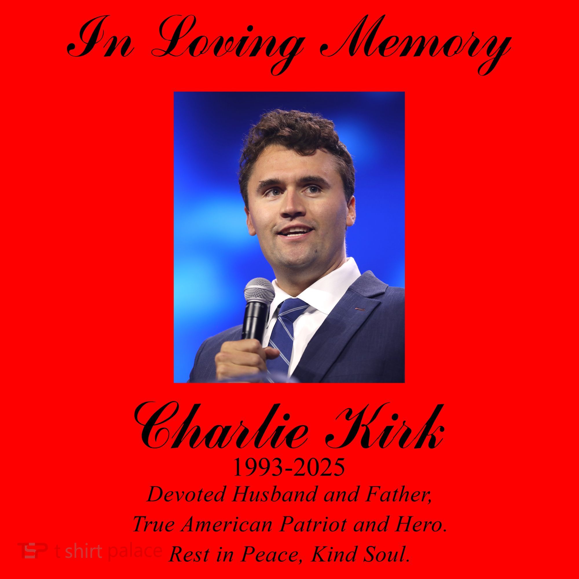 Charlie Kirk In Loving Memory Rest In Peace Santa Hat
