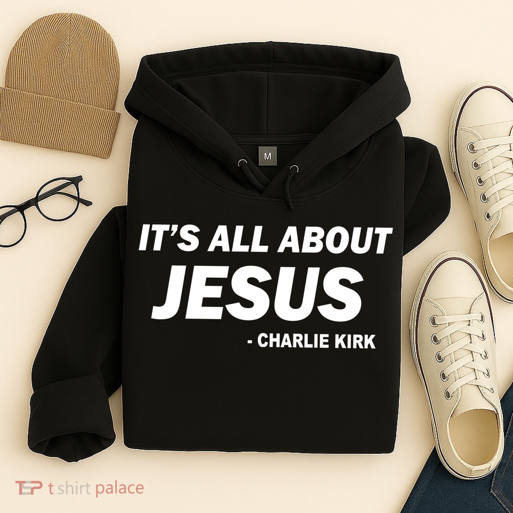 Charlie Kirk It's All About Jesus Hoodie