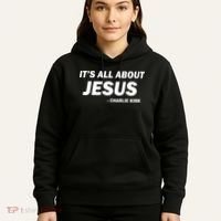 Charlie Kirk It's All About Jesus Hoodie thumb 5