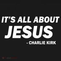 Charlie Kirk It's All About Jesus Apron thumb 3