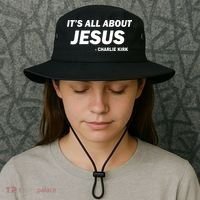 Charlie Kirk It's All About Jesus Bucket Hat thumb 3