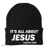 Charlie Kirk It's All About Jesus Beanie thumb 0