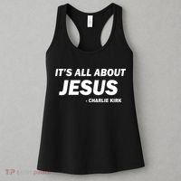 Charlie Kirk It's All About Jesus Women's Tank Top thumb 3