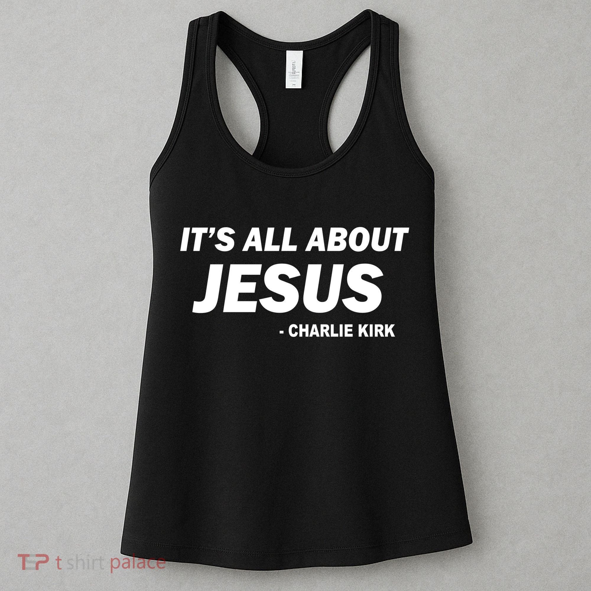 Charlie Kirk It's All About Jesus Women's Tank Top