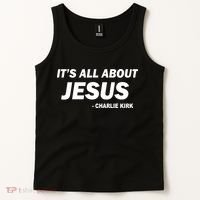 Charlie Kirk It's All About Jesus Tank Top thumb 2