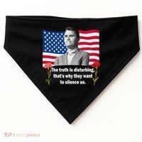 Charlie Kirk Inspired Truth Quote Tribute USA-Made Doggie Bandana thumb 0