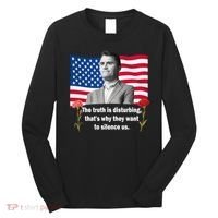 Charlie Kirk Inspired Truth Quote Tribute Long Sleeve Shirt thumb 0