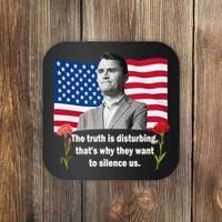 Charlie Kirk Inspired Truth Quote Tribute Coaster thumb 0